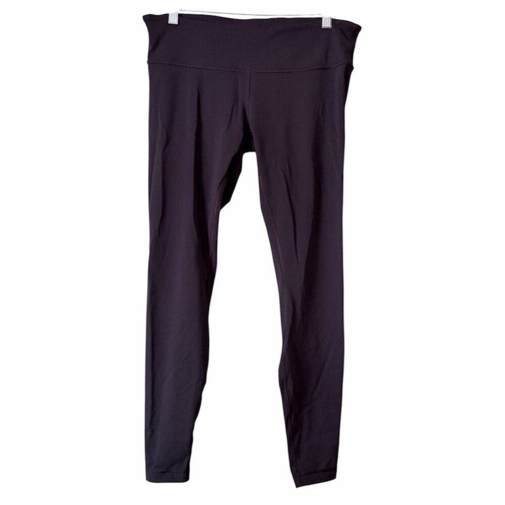 Lululemon Black Mid Rise 27.5" Inseam Capri Ankle Leggings Sz 12